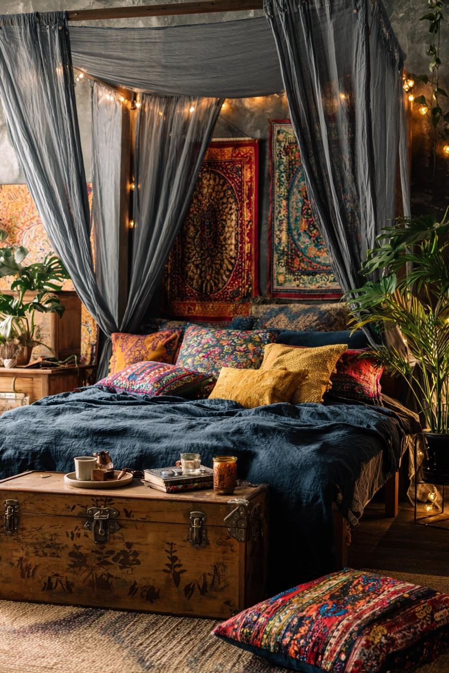 midnight blue bedroom 14