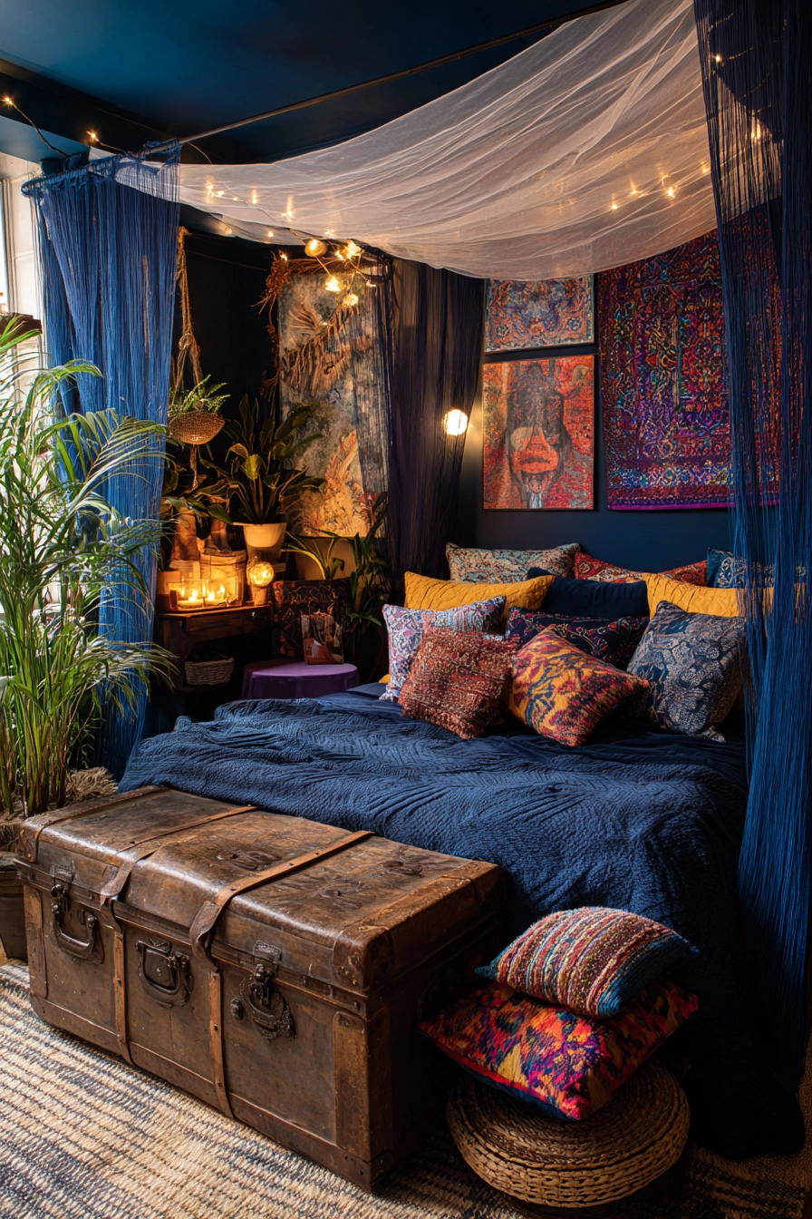 midnight blue bedroom 15