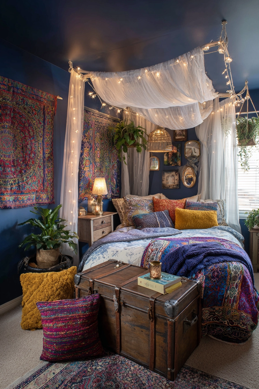 midnight blue bedroom 16