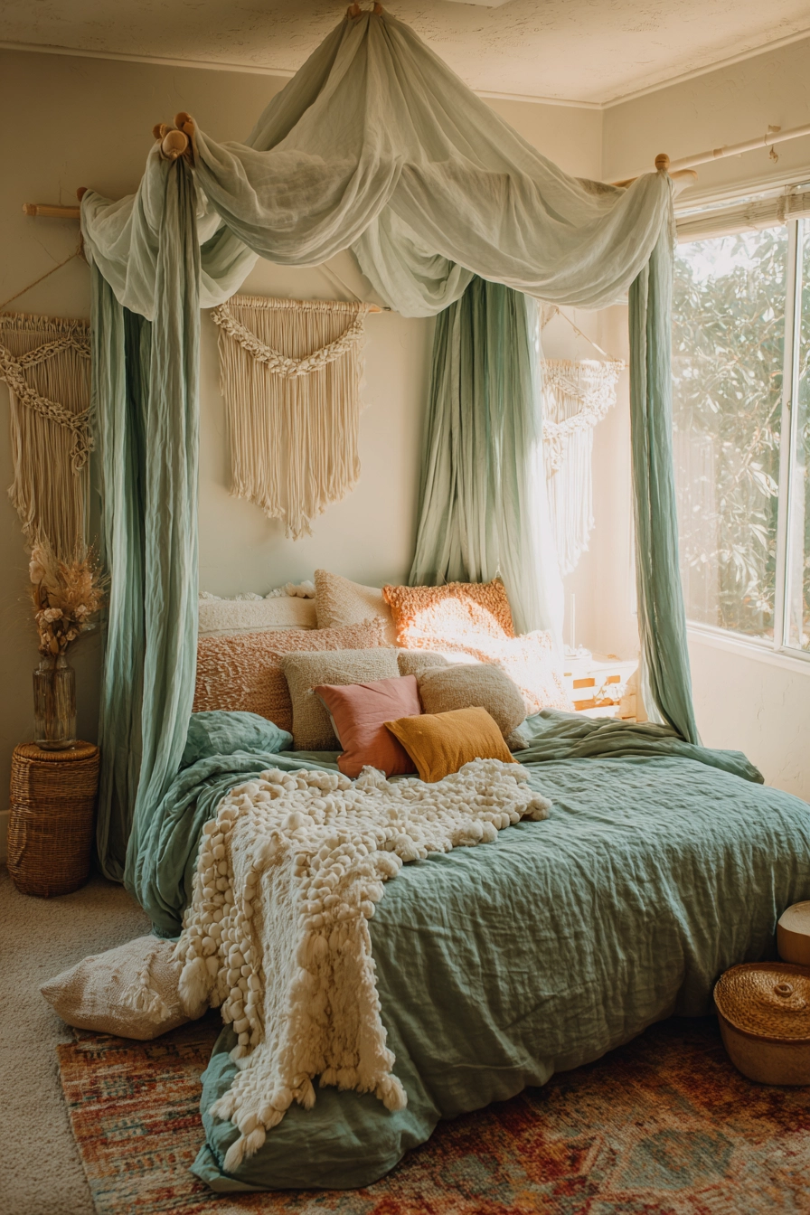 mint green bedroom 11