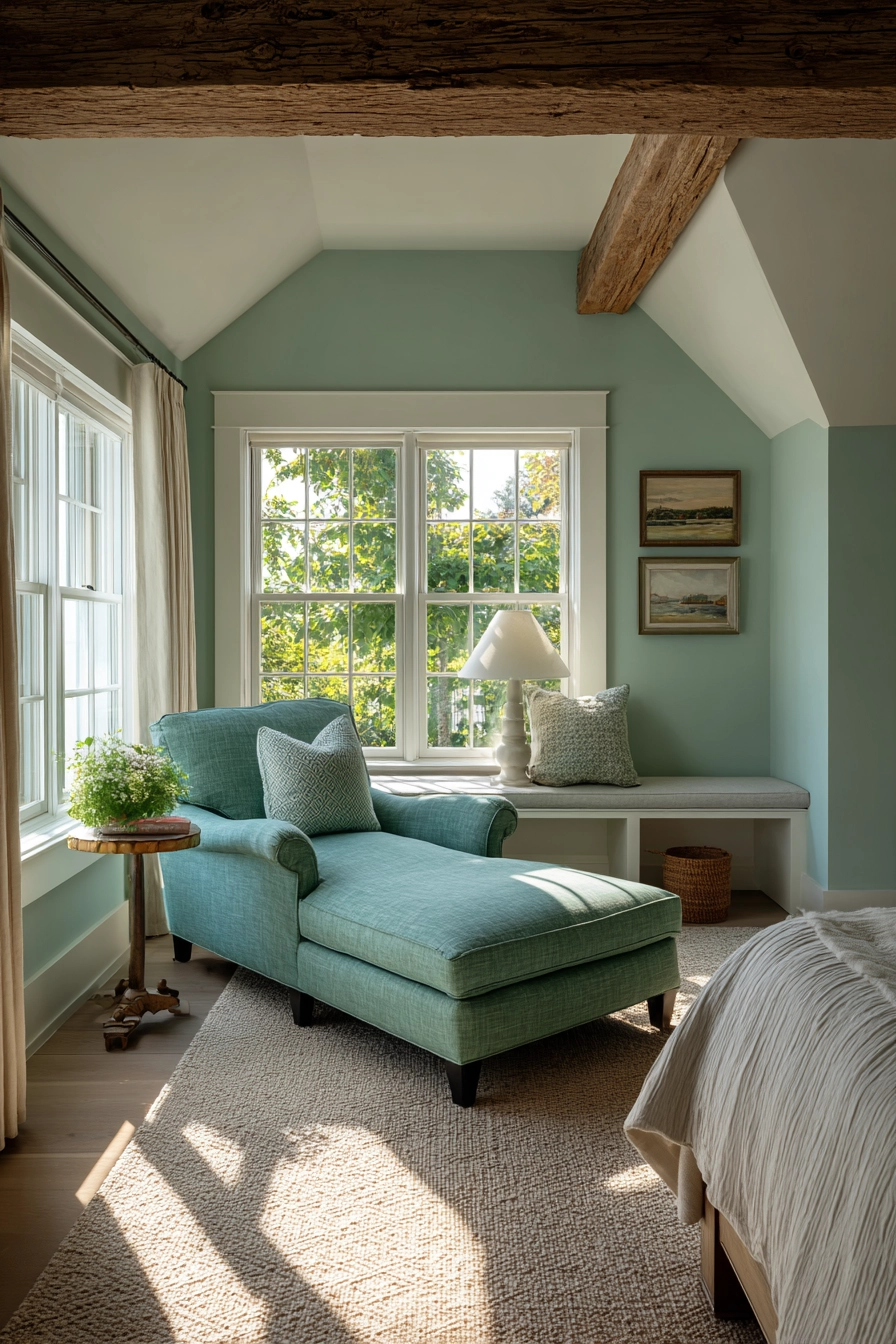 mint green bedroom 18