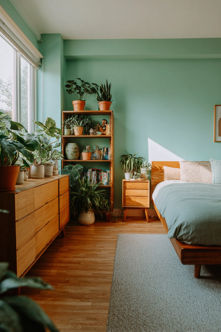 mint green bedroom 5