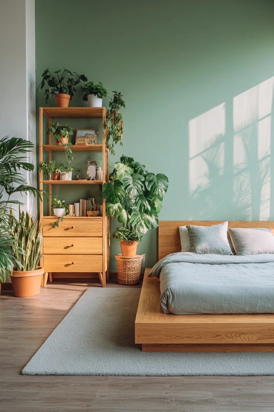 mint green bedroom 7