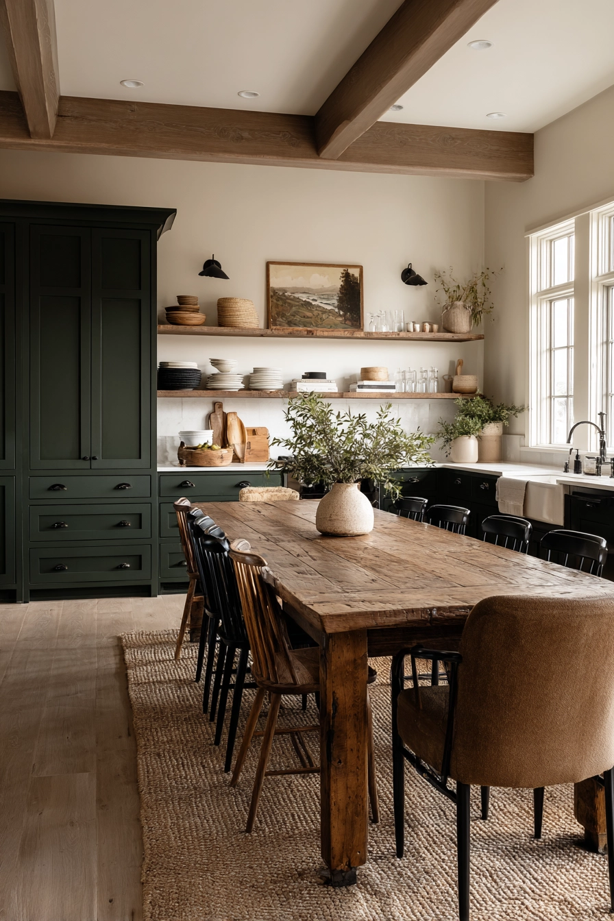 moody farmhouse kitchen 11