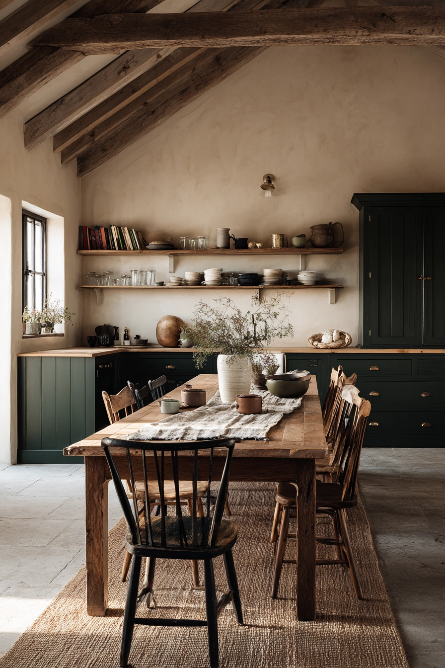 moody farmhouse kitchen 12