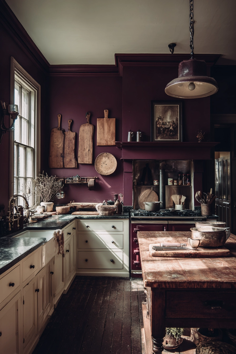 moody farmhouse kitchen 15