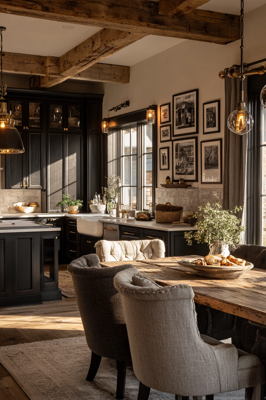 moody farmhouse kitchen 18
