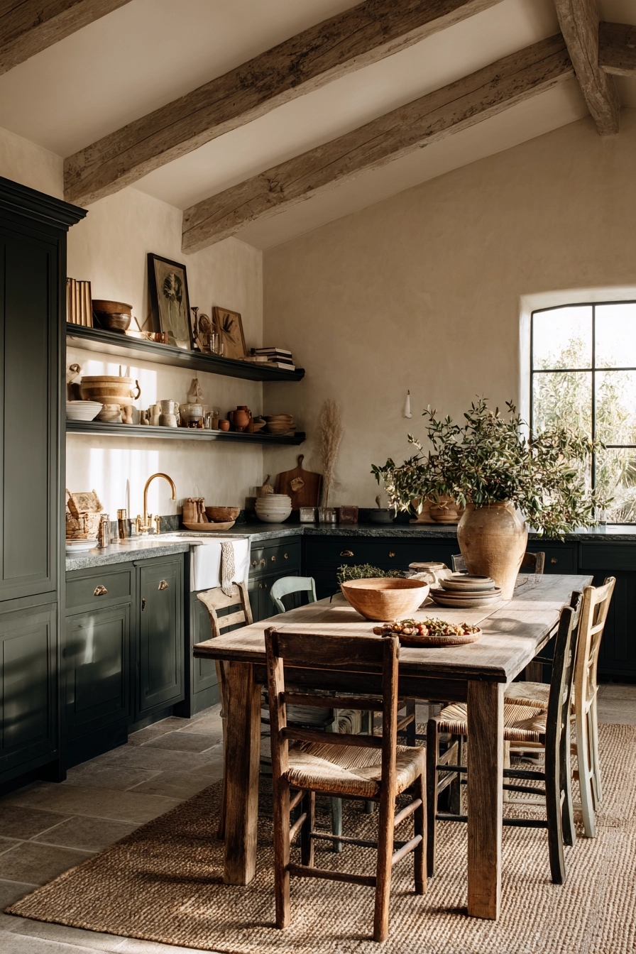 moody farmhouse kitchen 9
