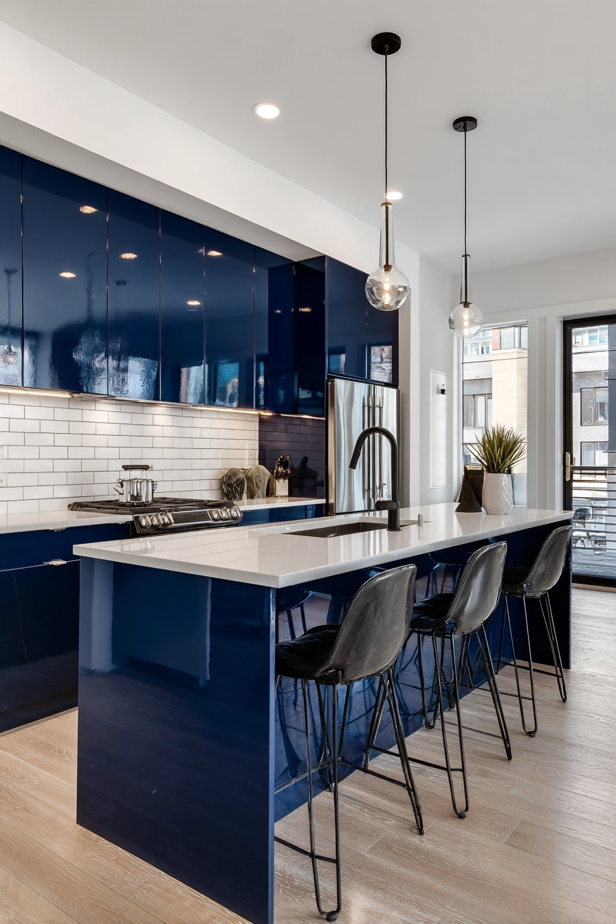 navy blue kitchen 11