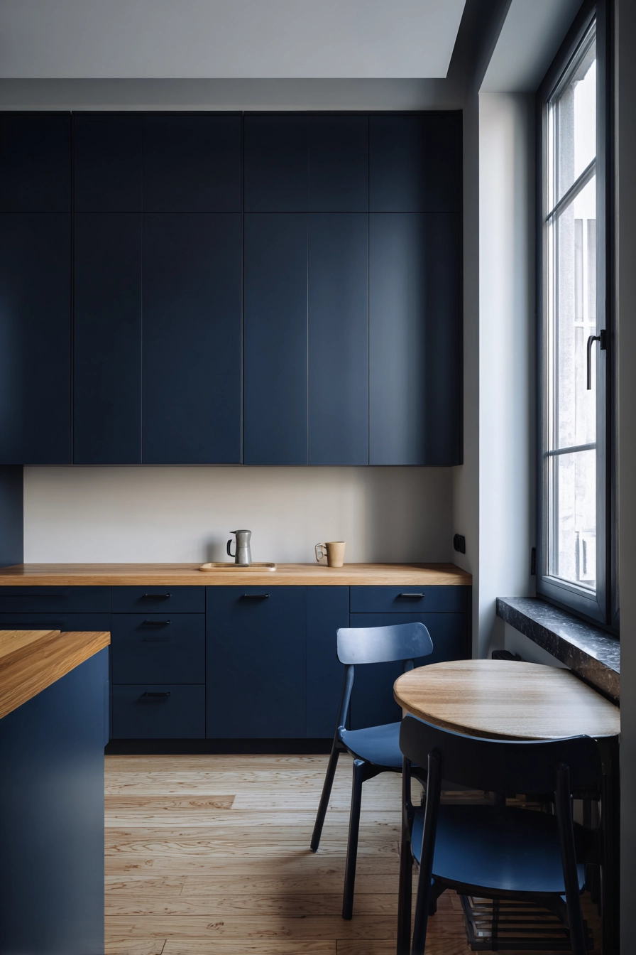 navy blue kitchen 16