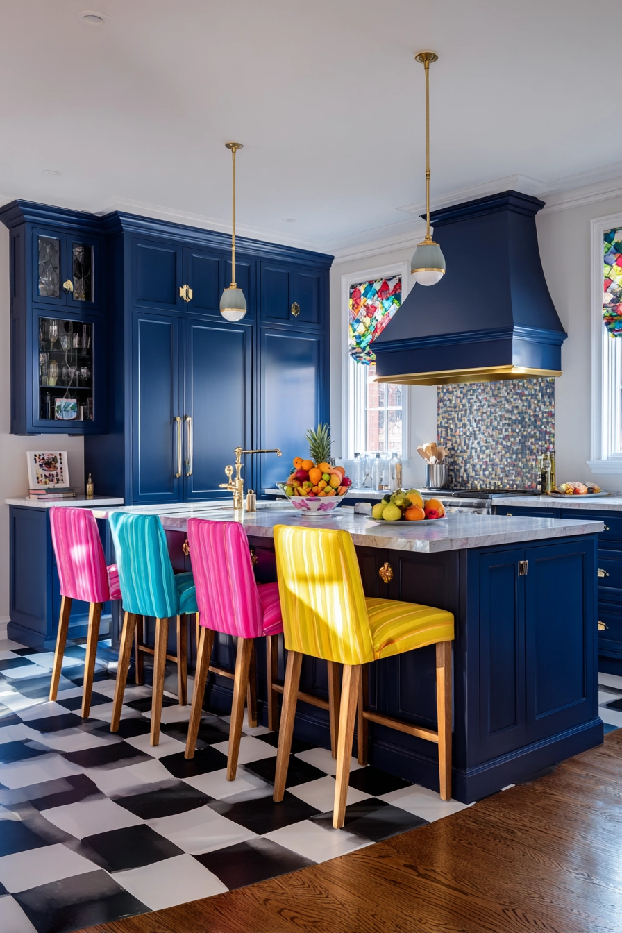 navy blue kitchen 18