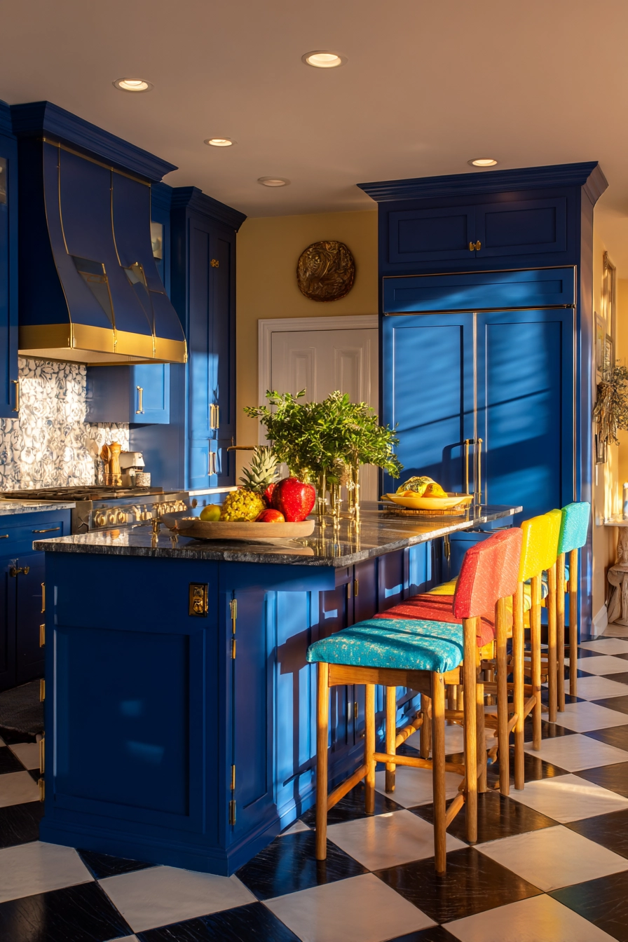 navy blue kitchen 19