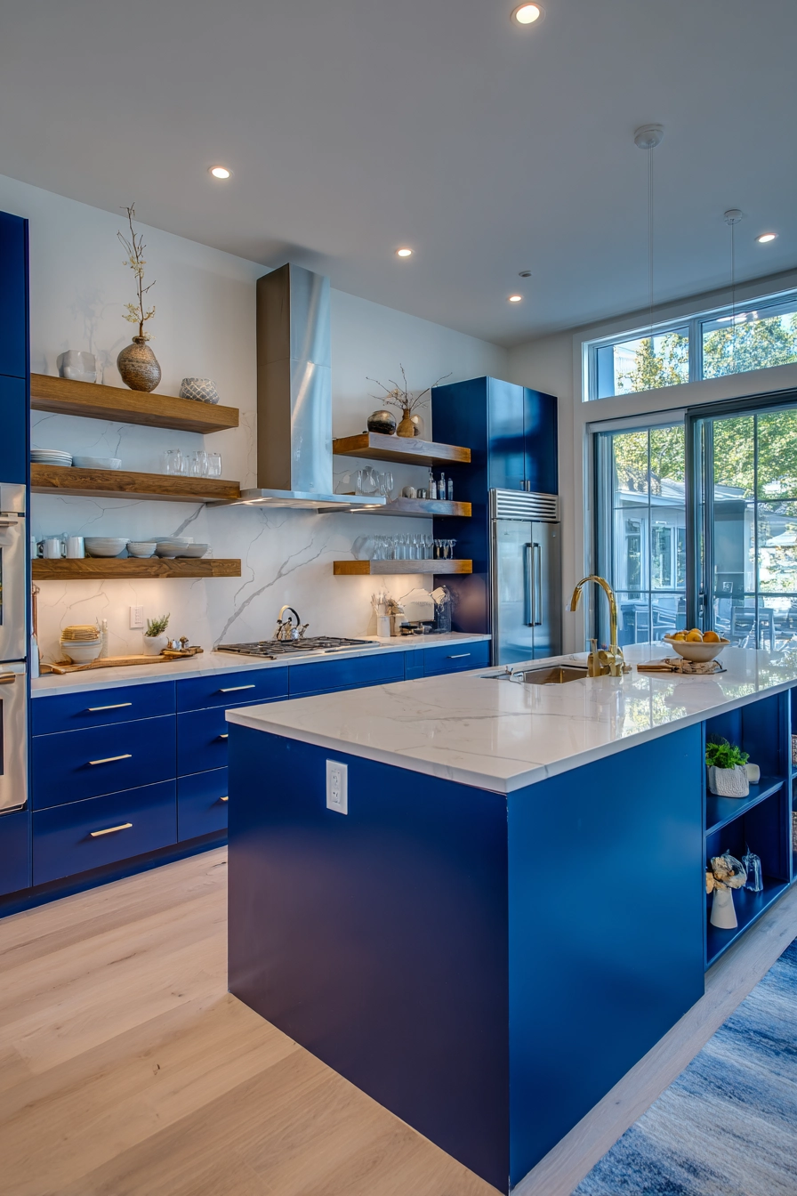 navy blue kitchen 2