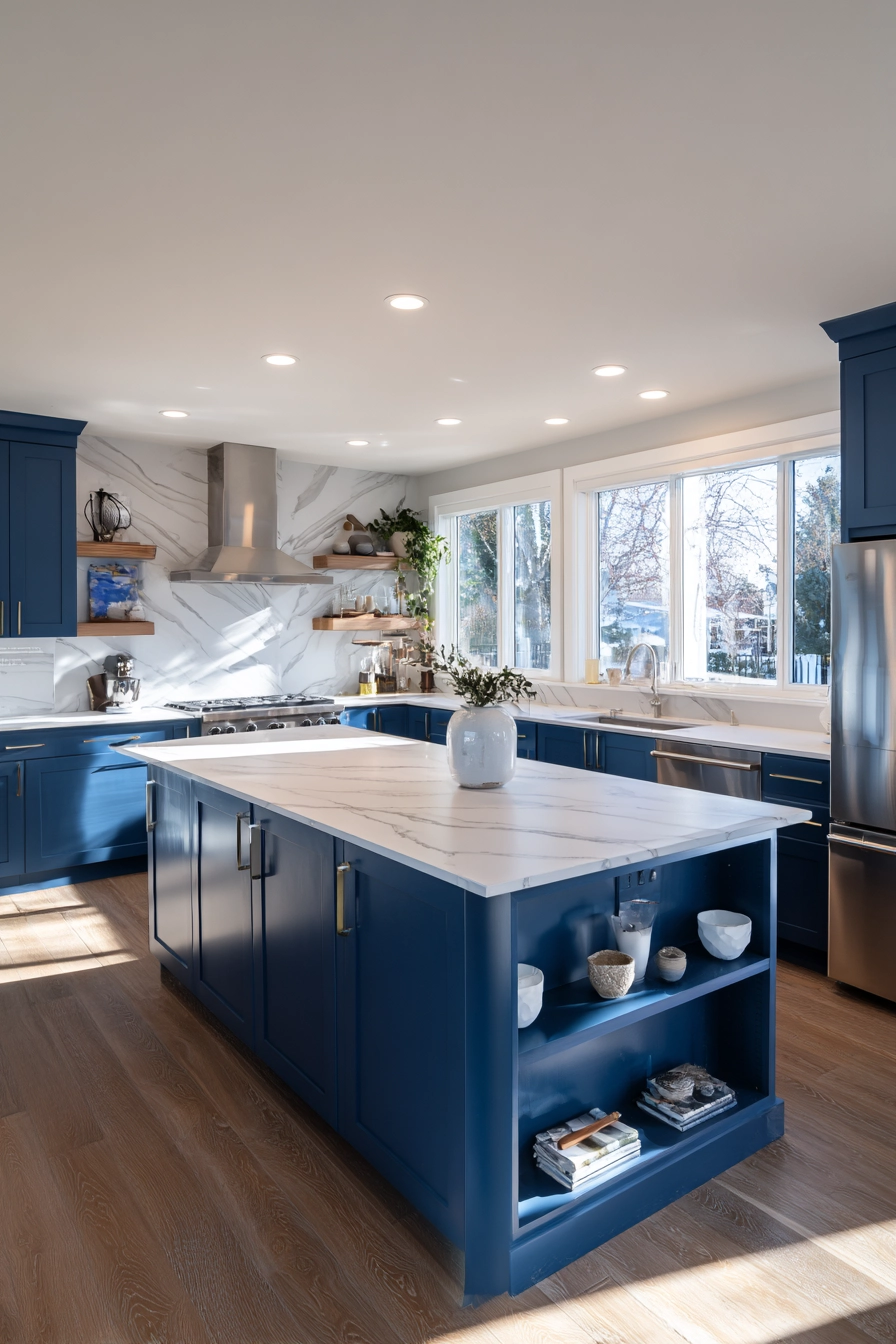 navy blue kitchen 3
