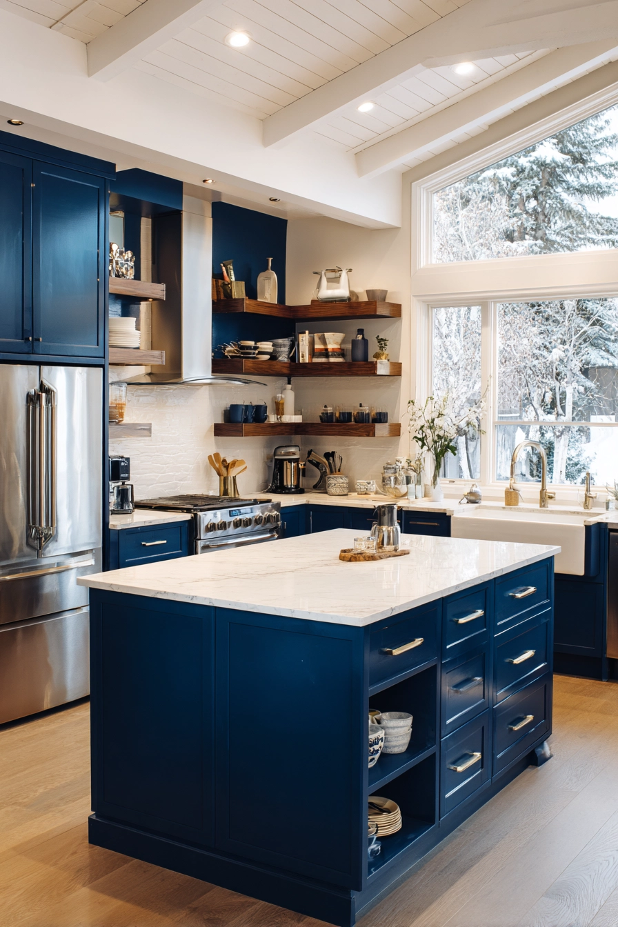 navy blue kitchen 4