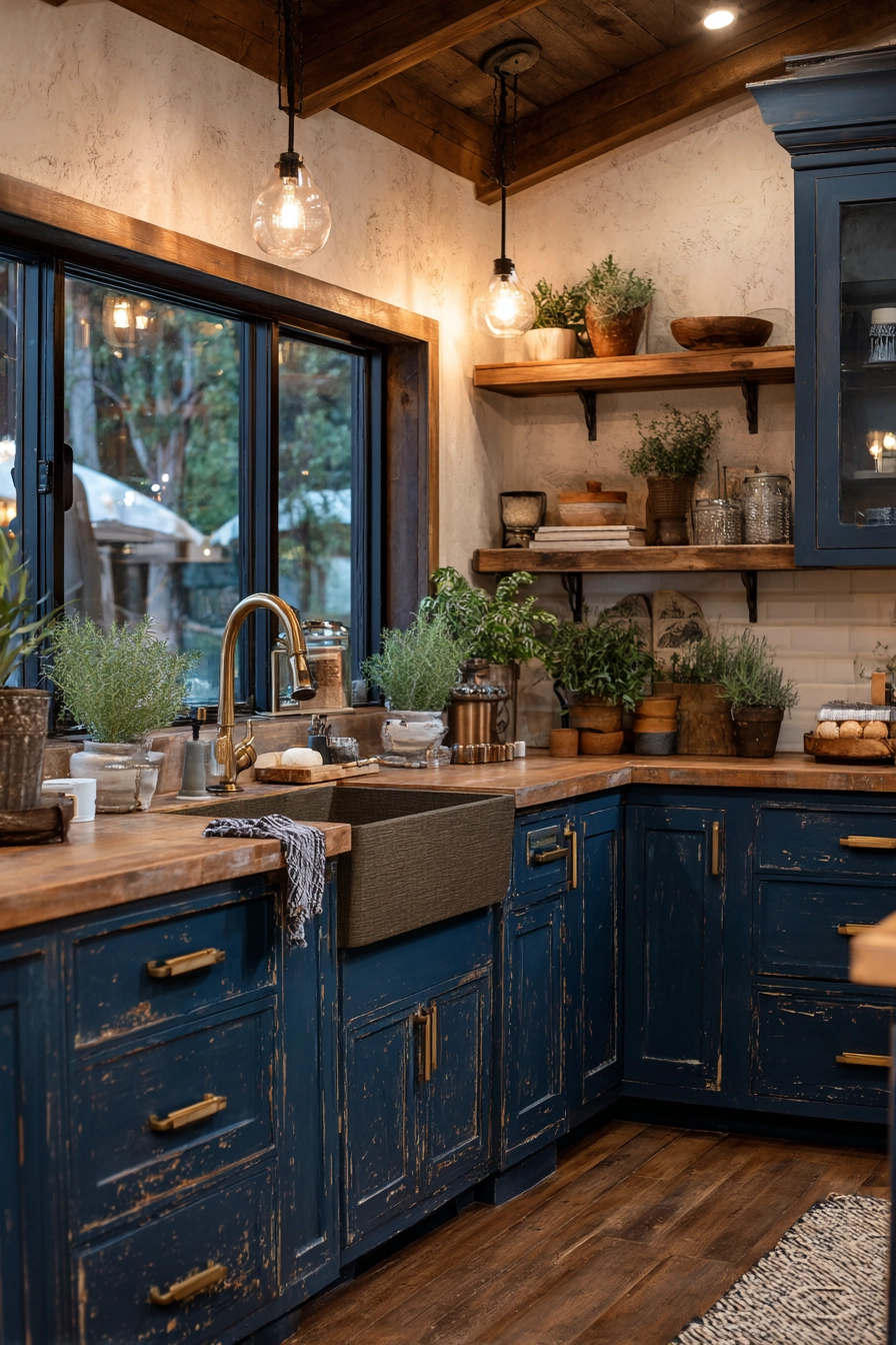 navy blue kitchen 5
