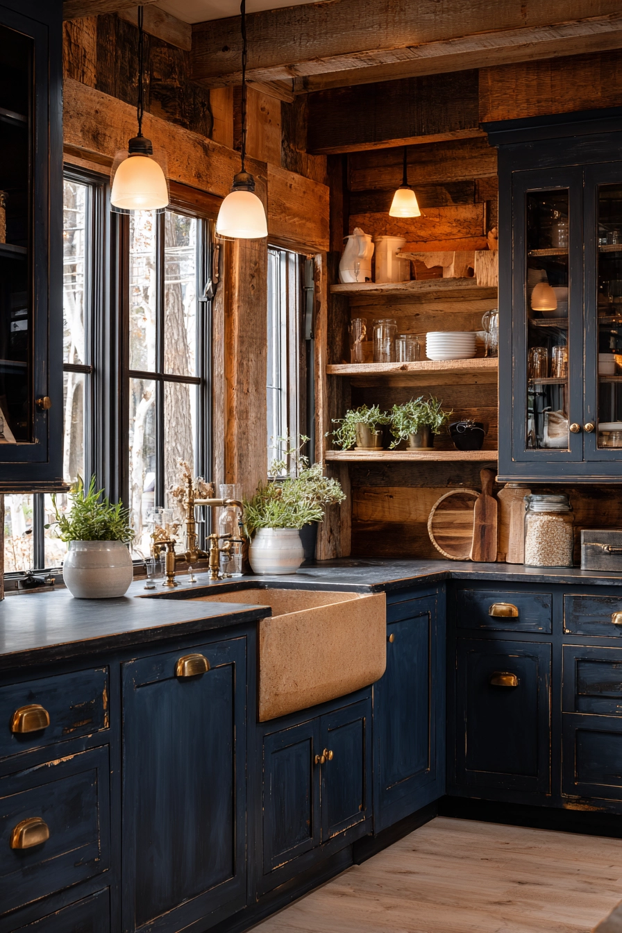 navy blue kitchen 7