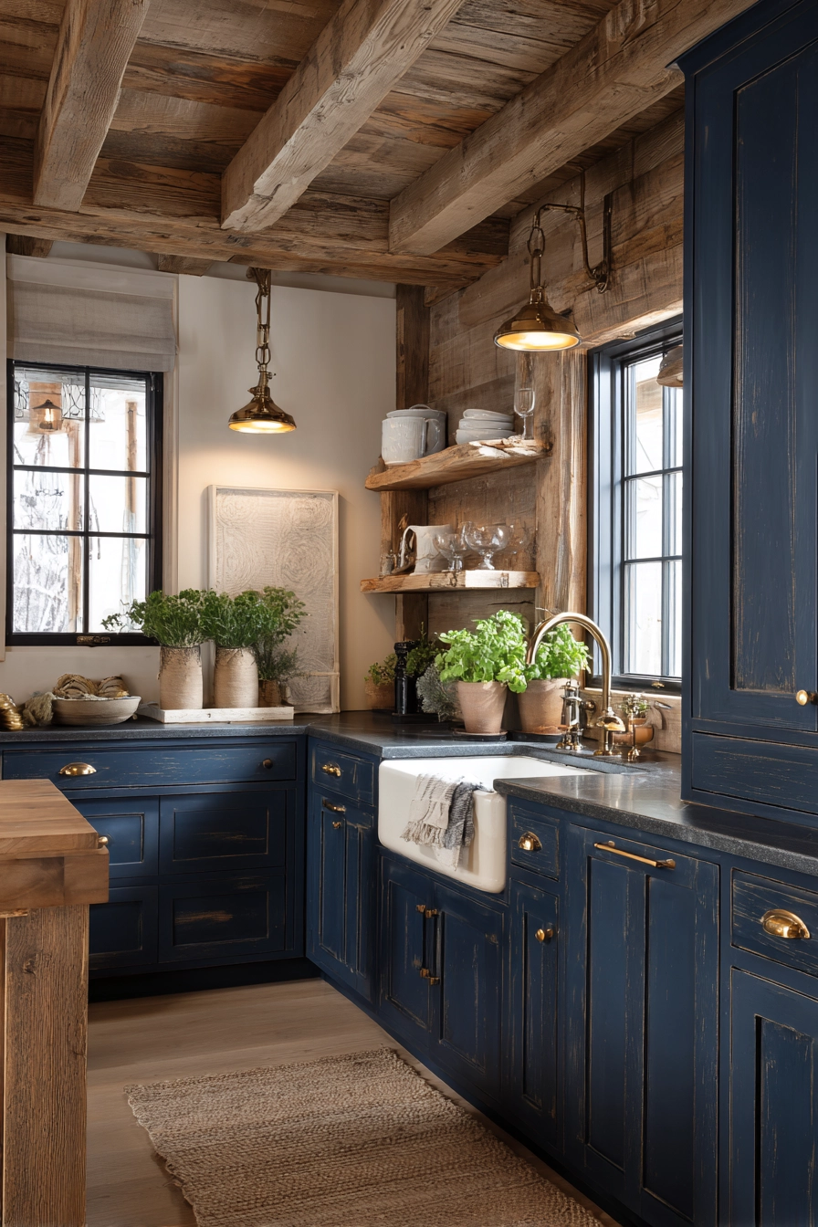 navy blue kitchen 8