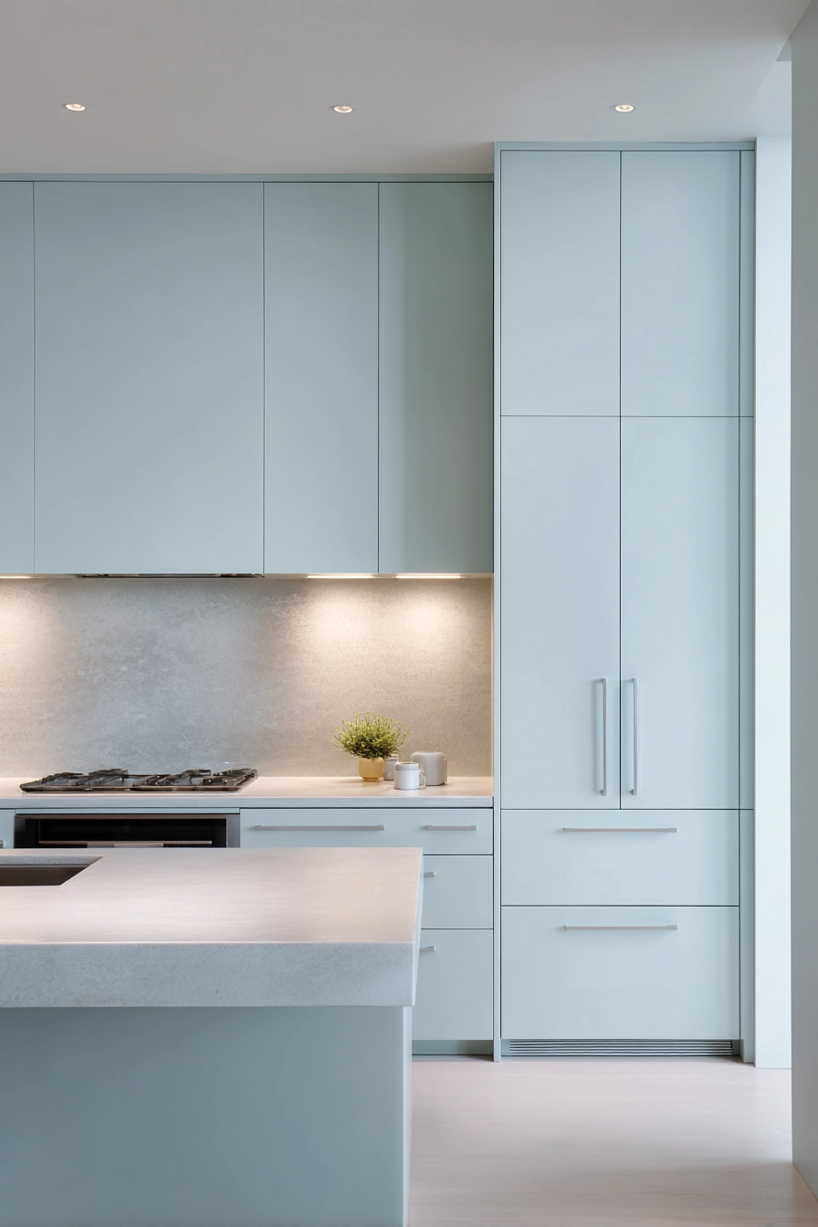 pale blue kitchen cabinets 12