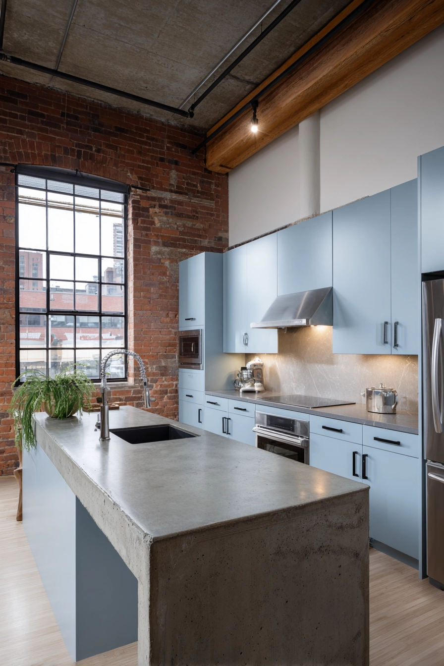 pale blue kitchen cabinets 19