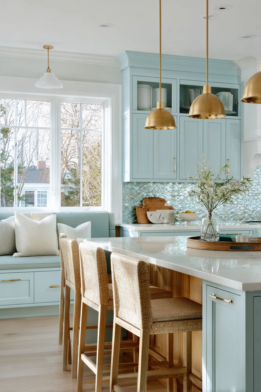 pale blue kitchen cabinets 3