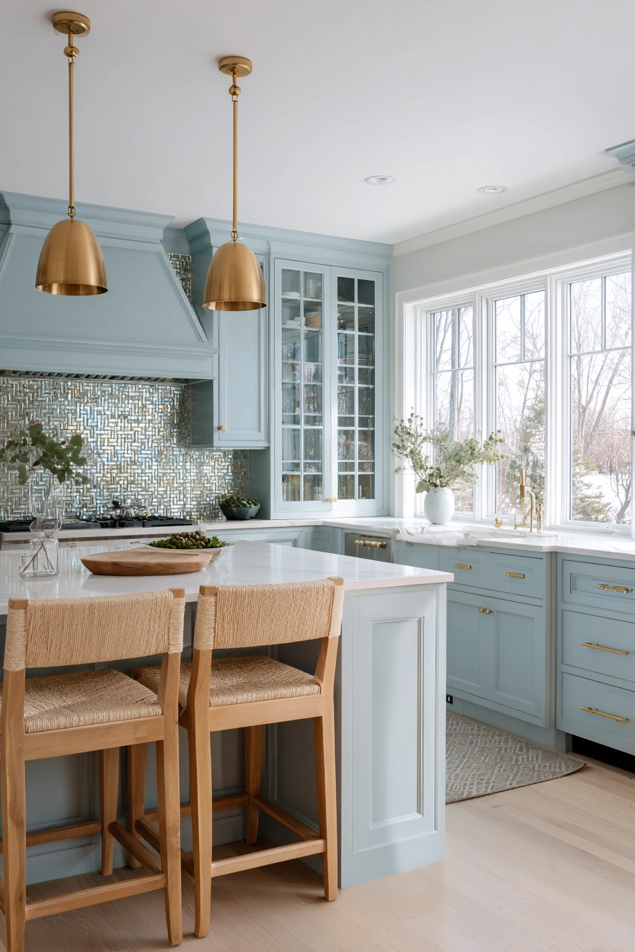 pale blue kitchen cabinets 4