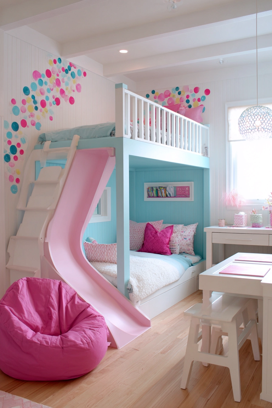pink and blue bedroom 12