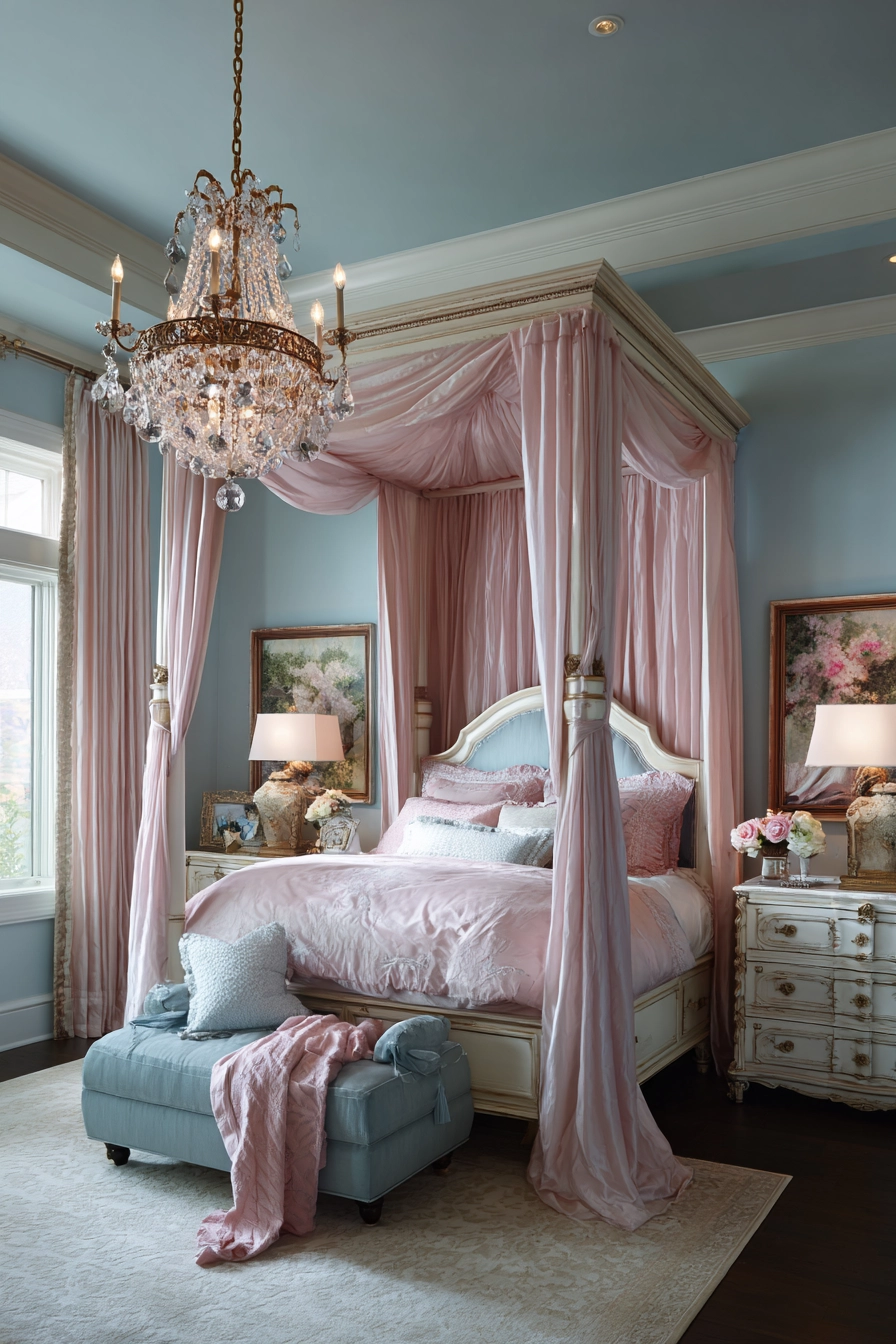 pink and blue bedroom 14