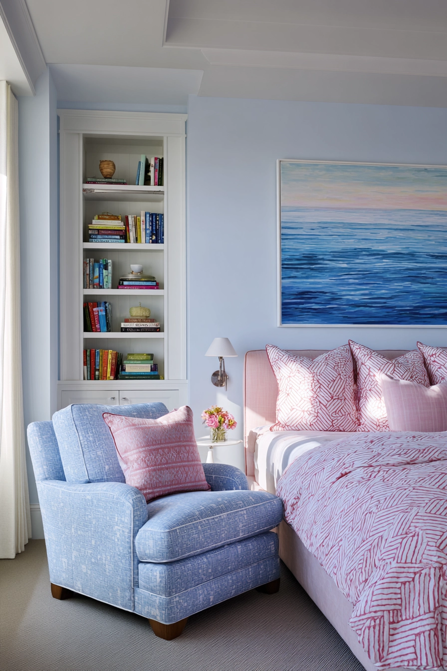 pink and blue bedroom 18