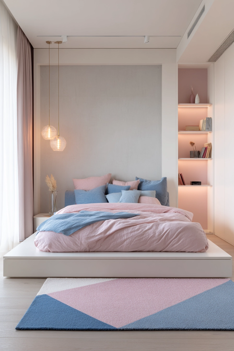 pink and blue bedroom 7