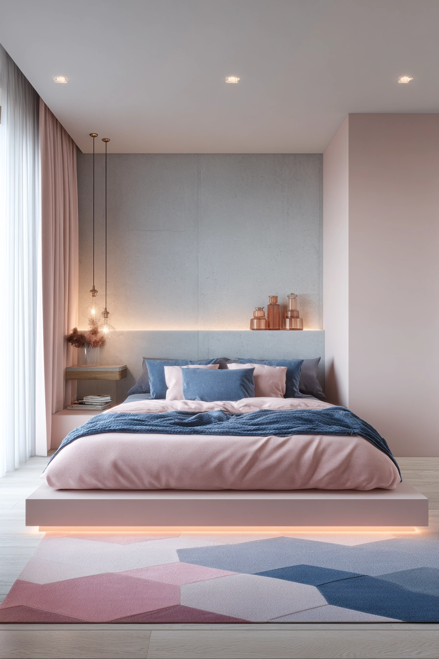 pink and blue bedroom 8