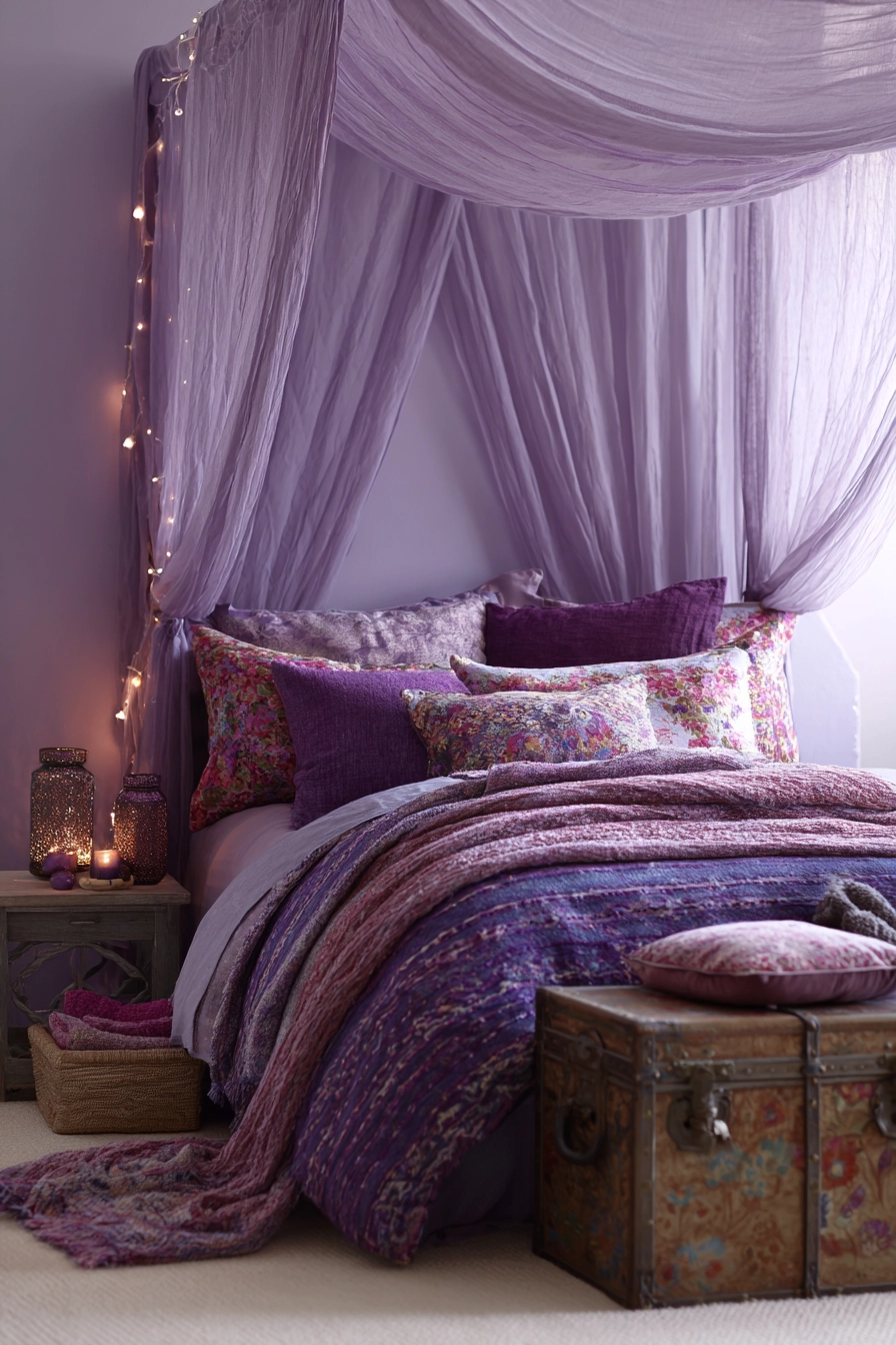 purple bedroom ideas 10