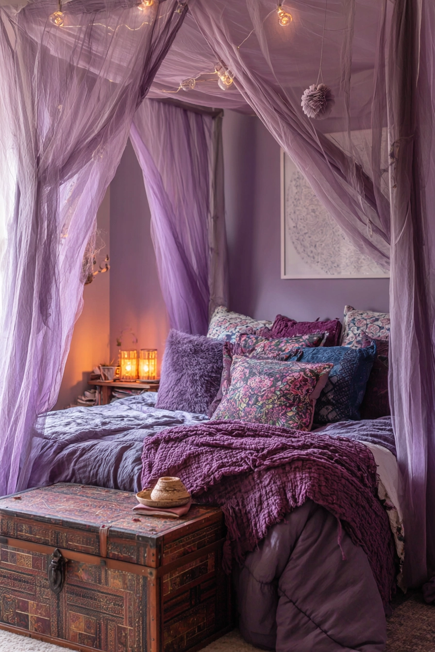 purple bedroom ideas 11