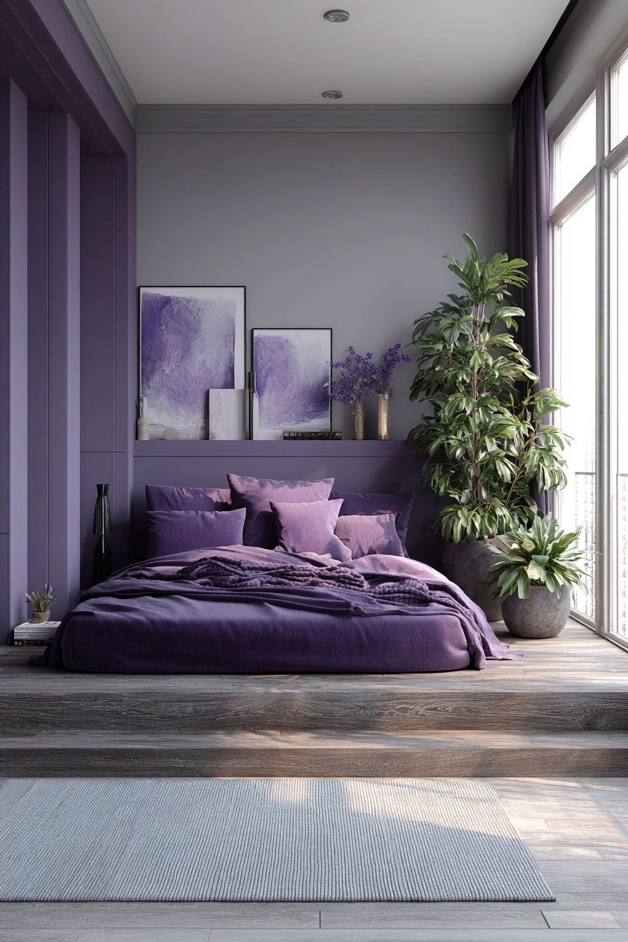 purple bedroom ideas 6