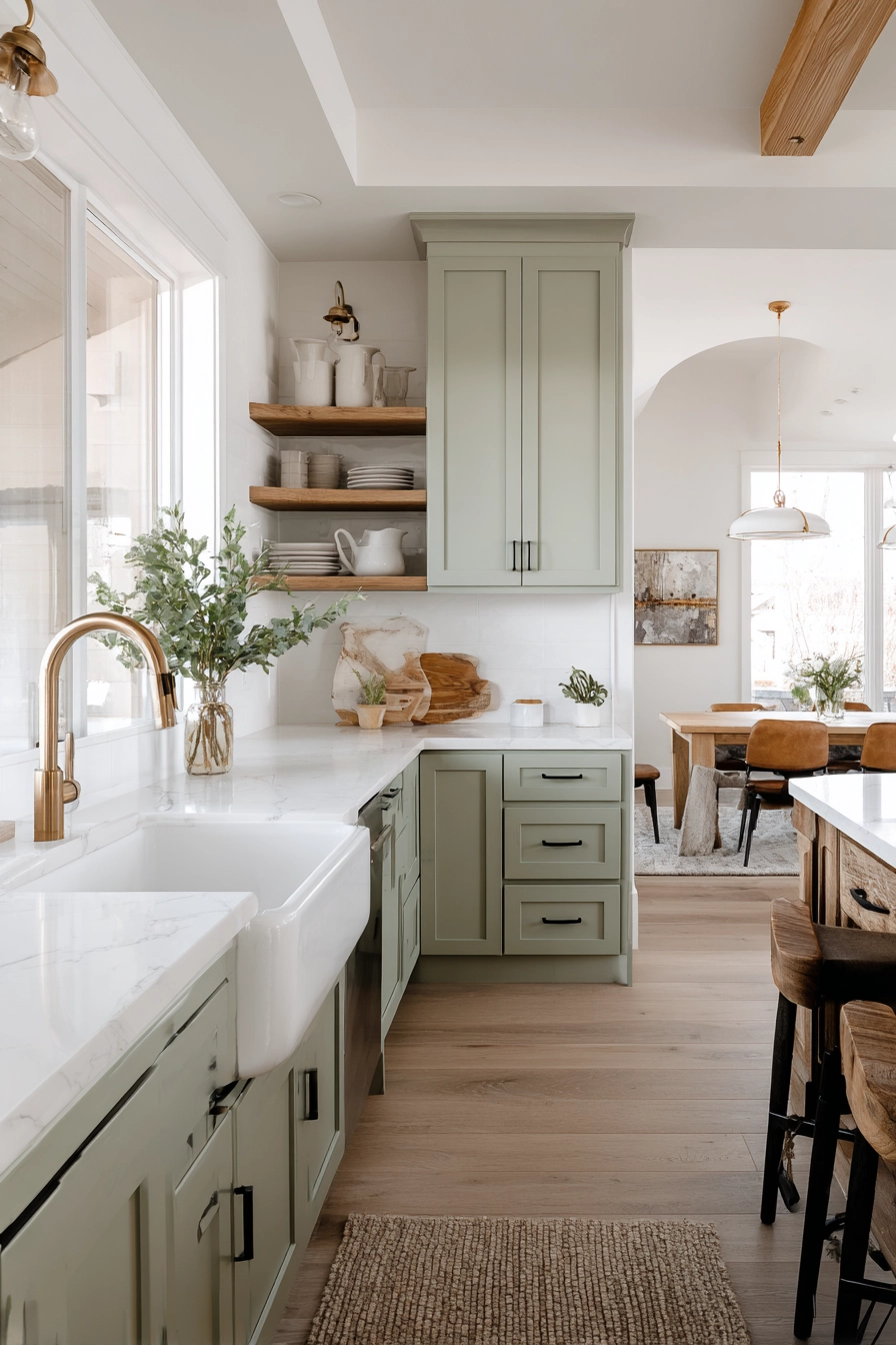 sage green kitchen 10