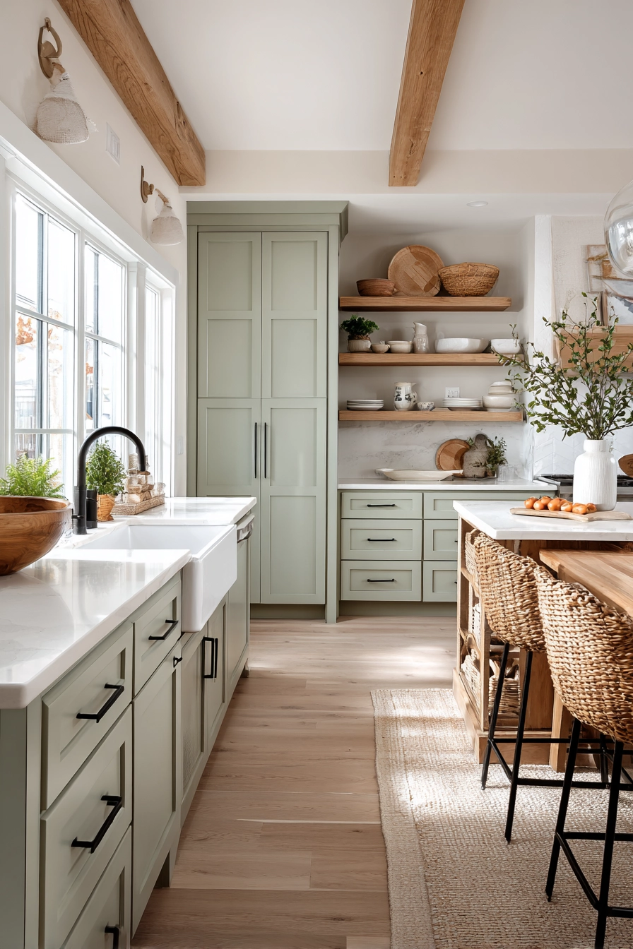 sage green kitchen 11