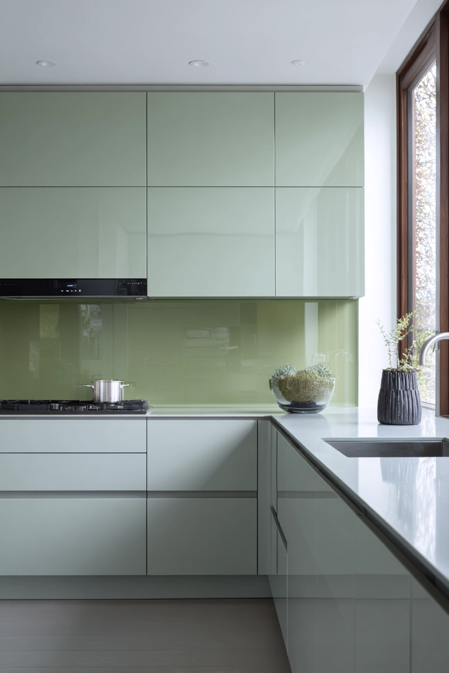 sage green kitchen 13