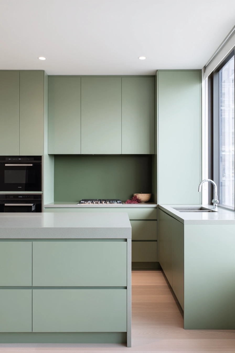 sage green kitchen 14