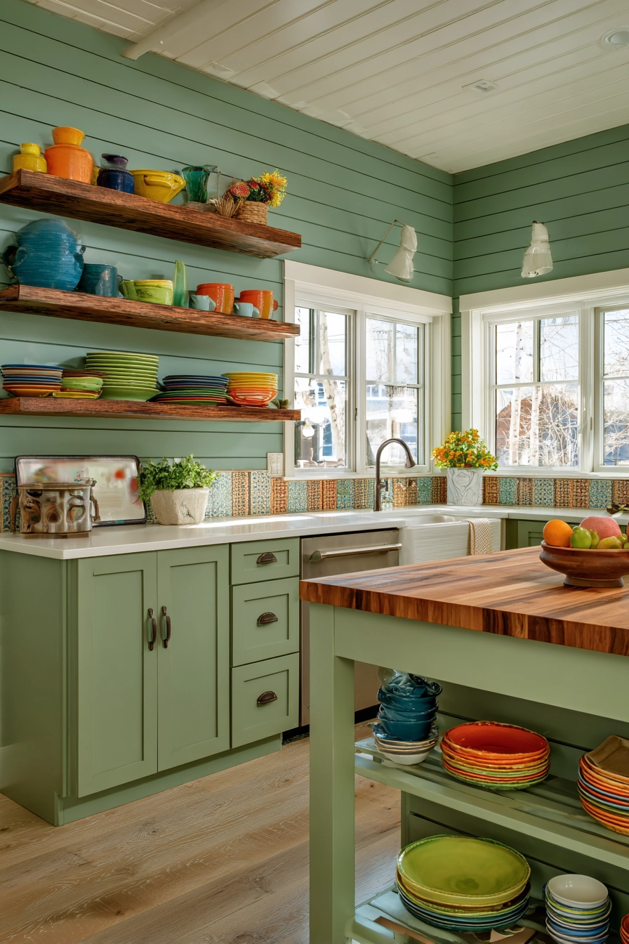 sage green kitchen 17