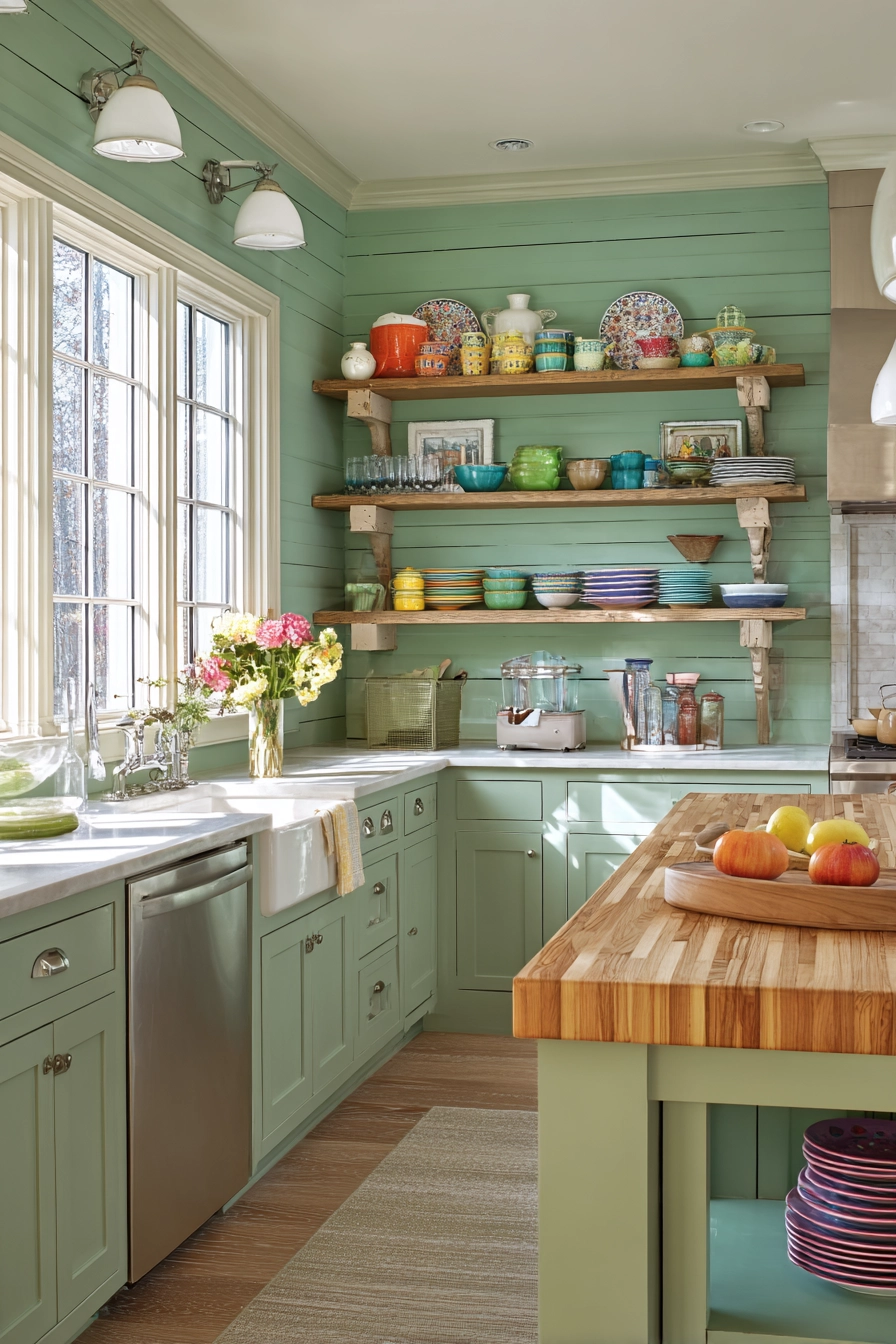 sage green kitchen 18