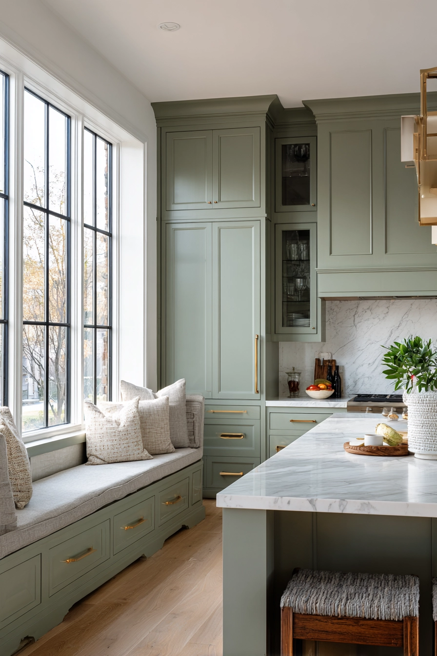 sage green kitchen 2