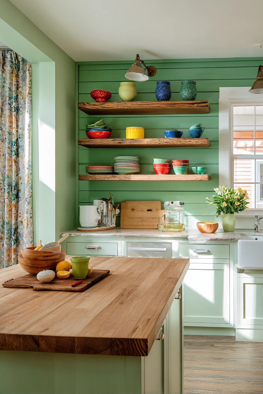 sage green kitchen 20