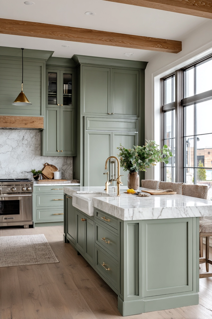 sage green kitchen 3