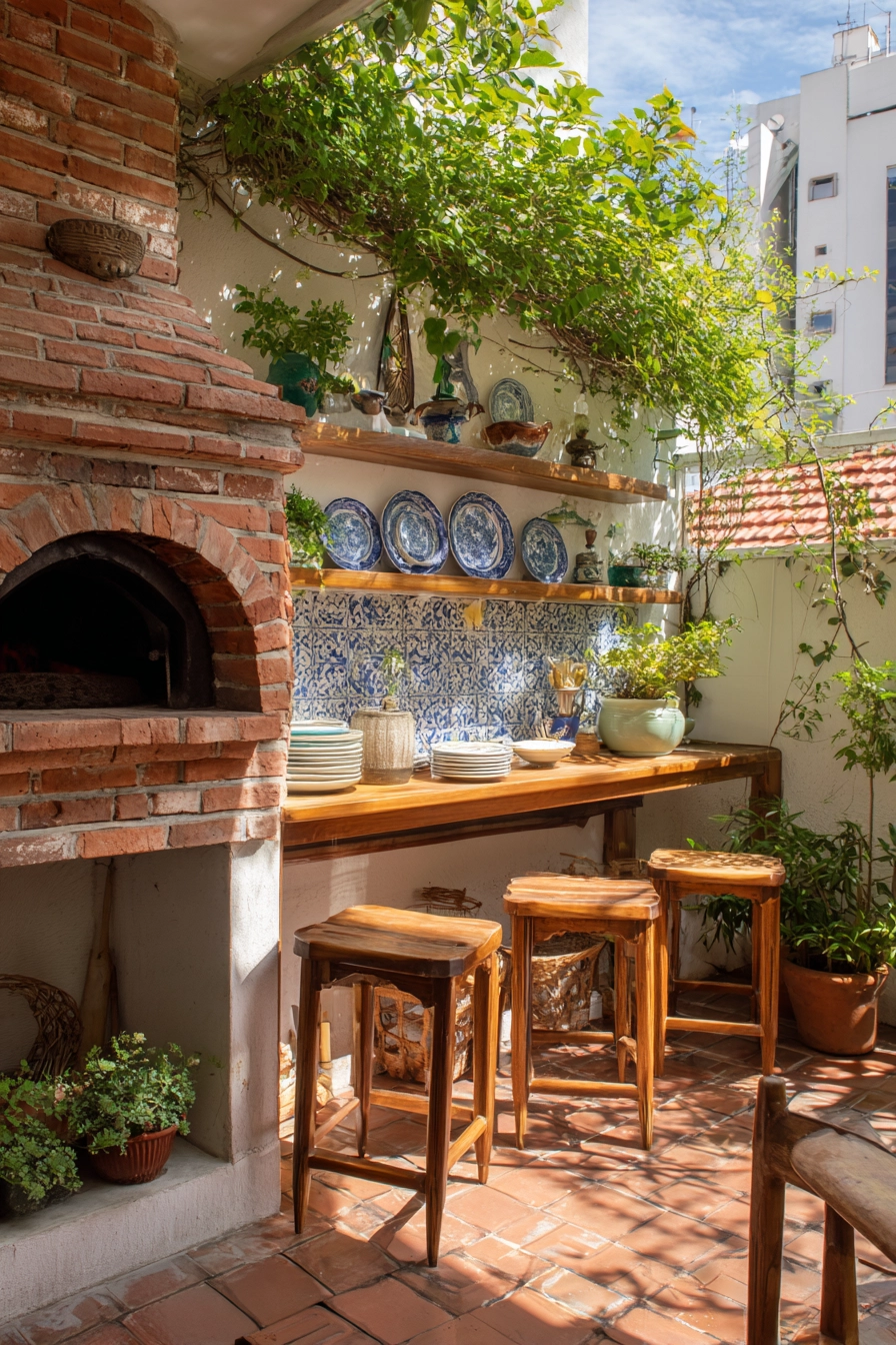 small outdoor kitchen ideas 12