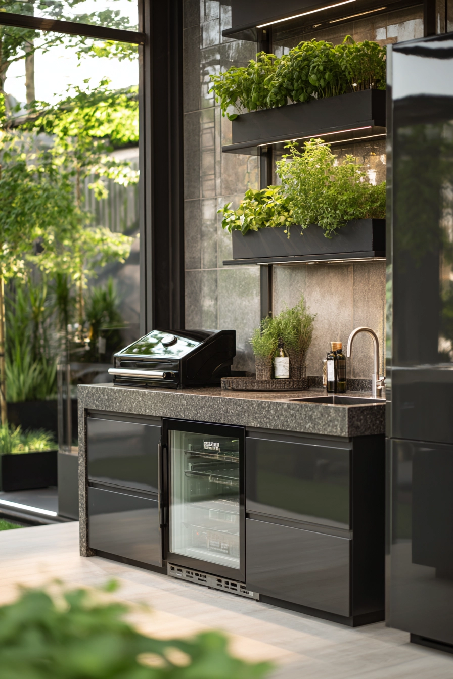 small outdoor kitchen ideas 19