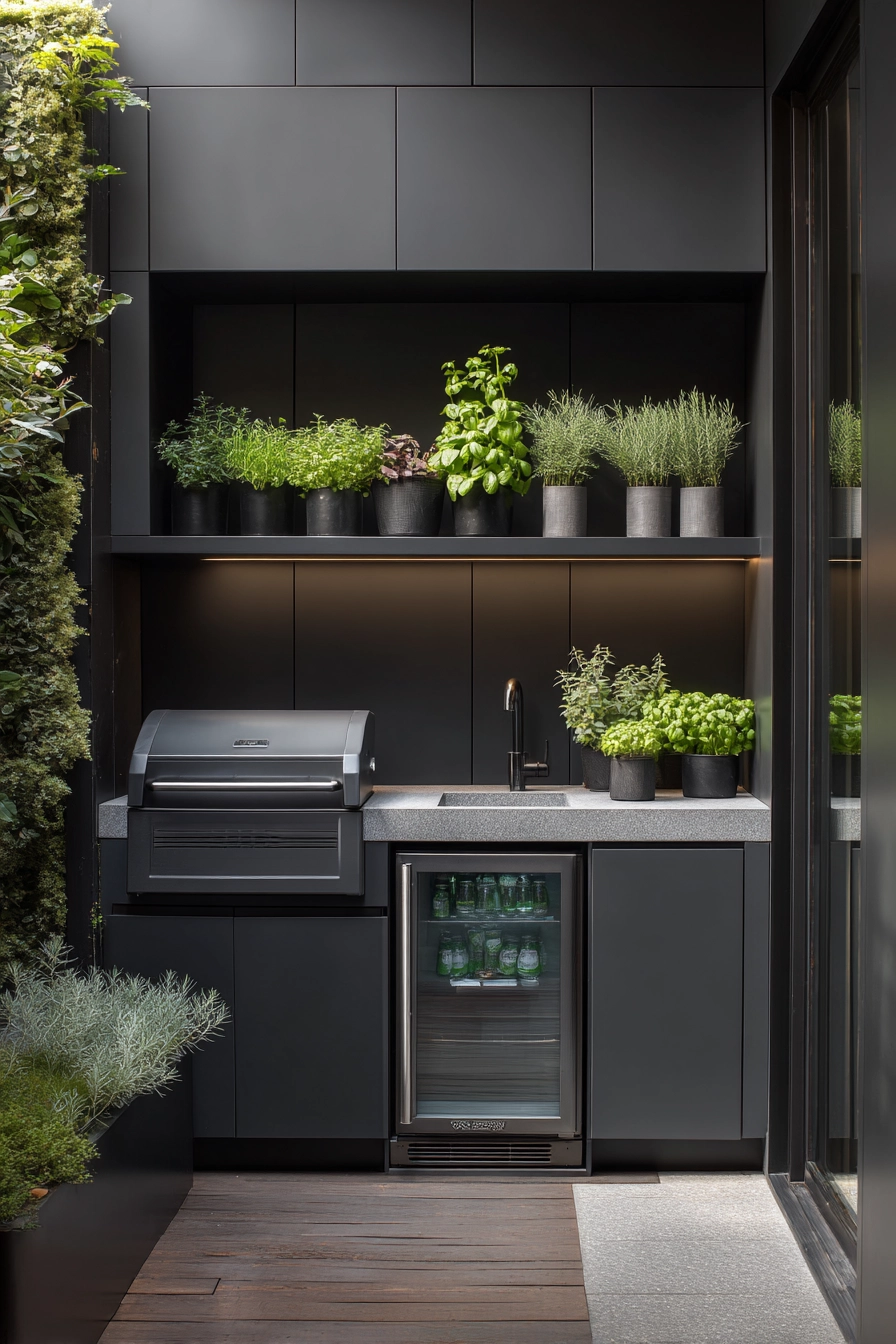 small outdoor kitchen ideas 20