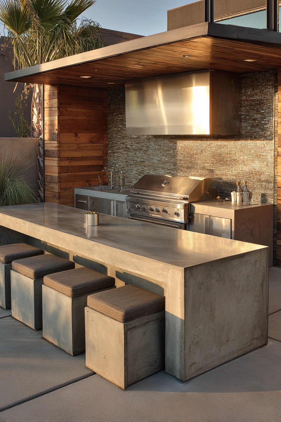 small outdoor kitchen ideas 6
