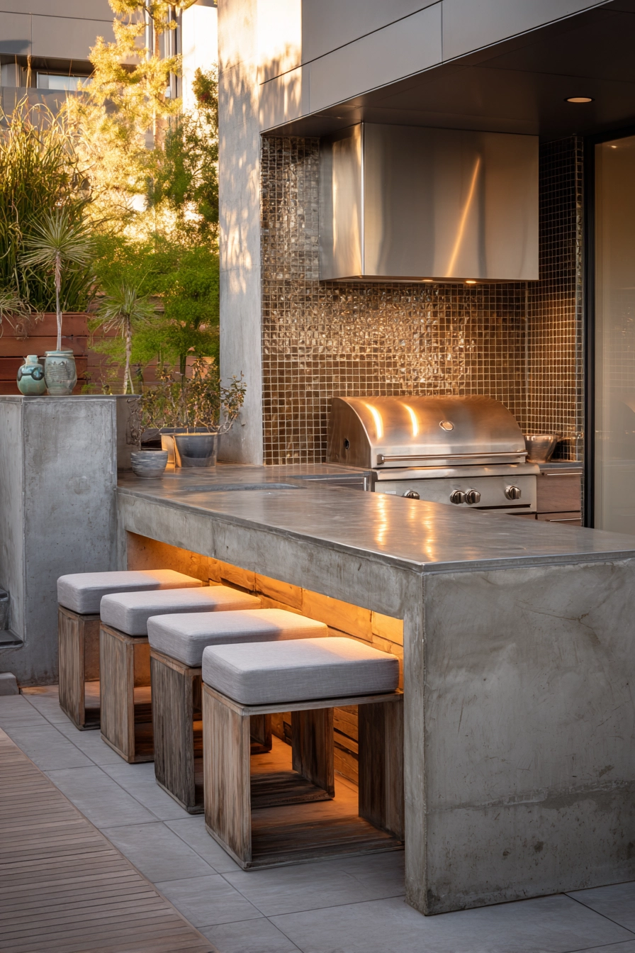 small outdoor kitchen ideas 7