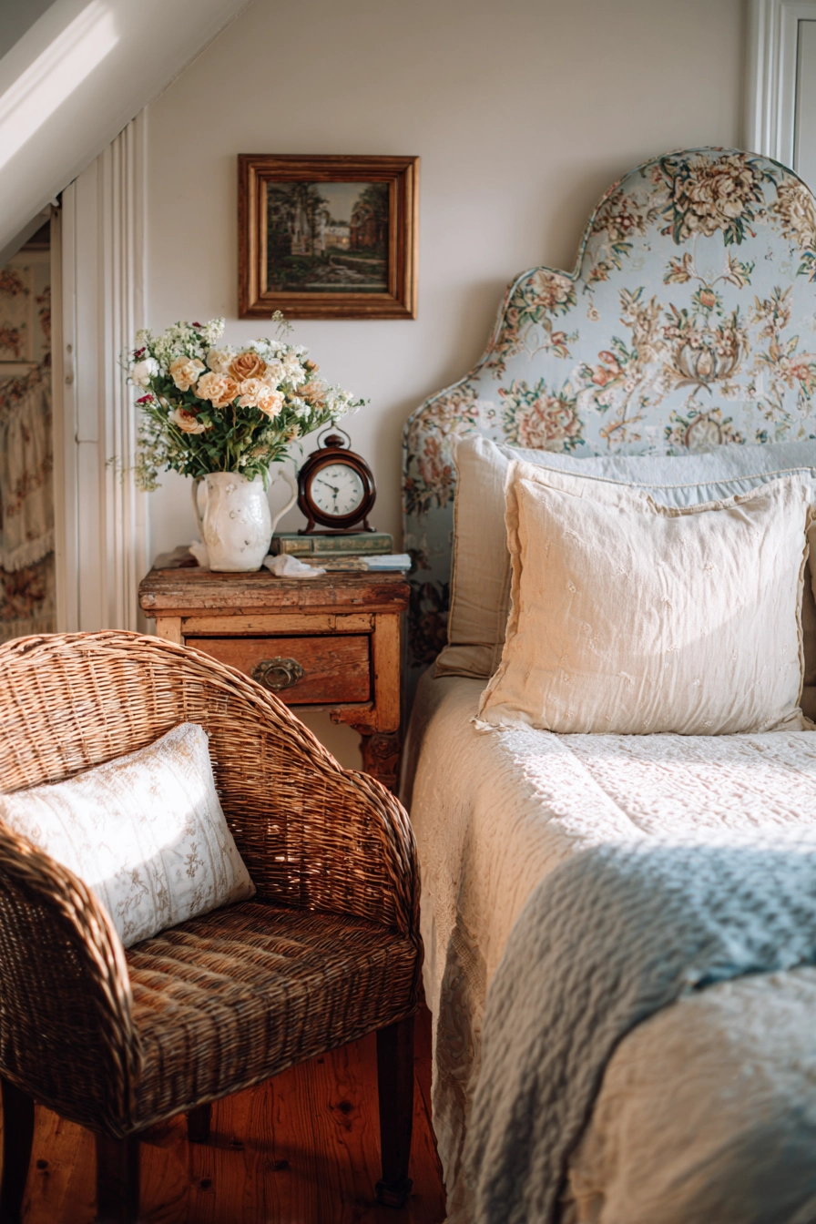 vintage cottage bedroom 11