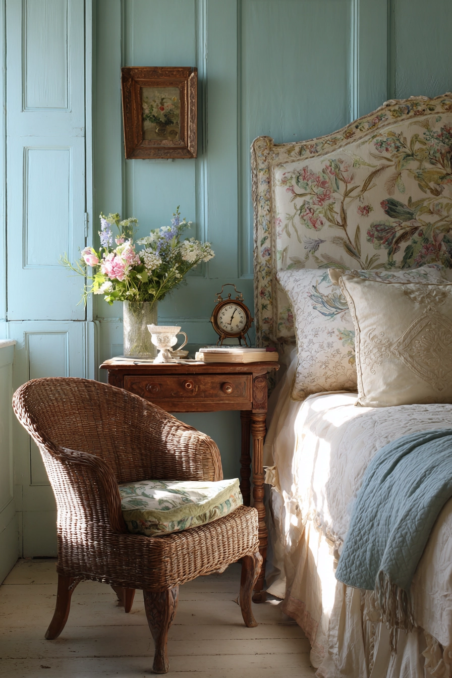 vintage cottage bedroom 12